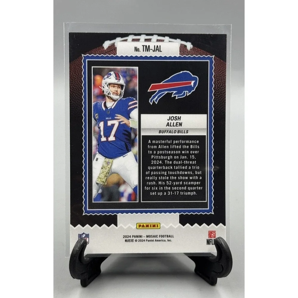 2024 Panini Mosaic - Touchdown Masters‎ Josh Allen #TM-JAL - Picture 2 of 2